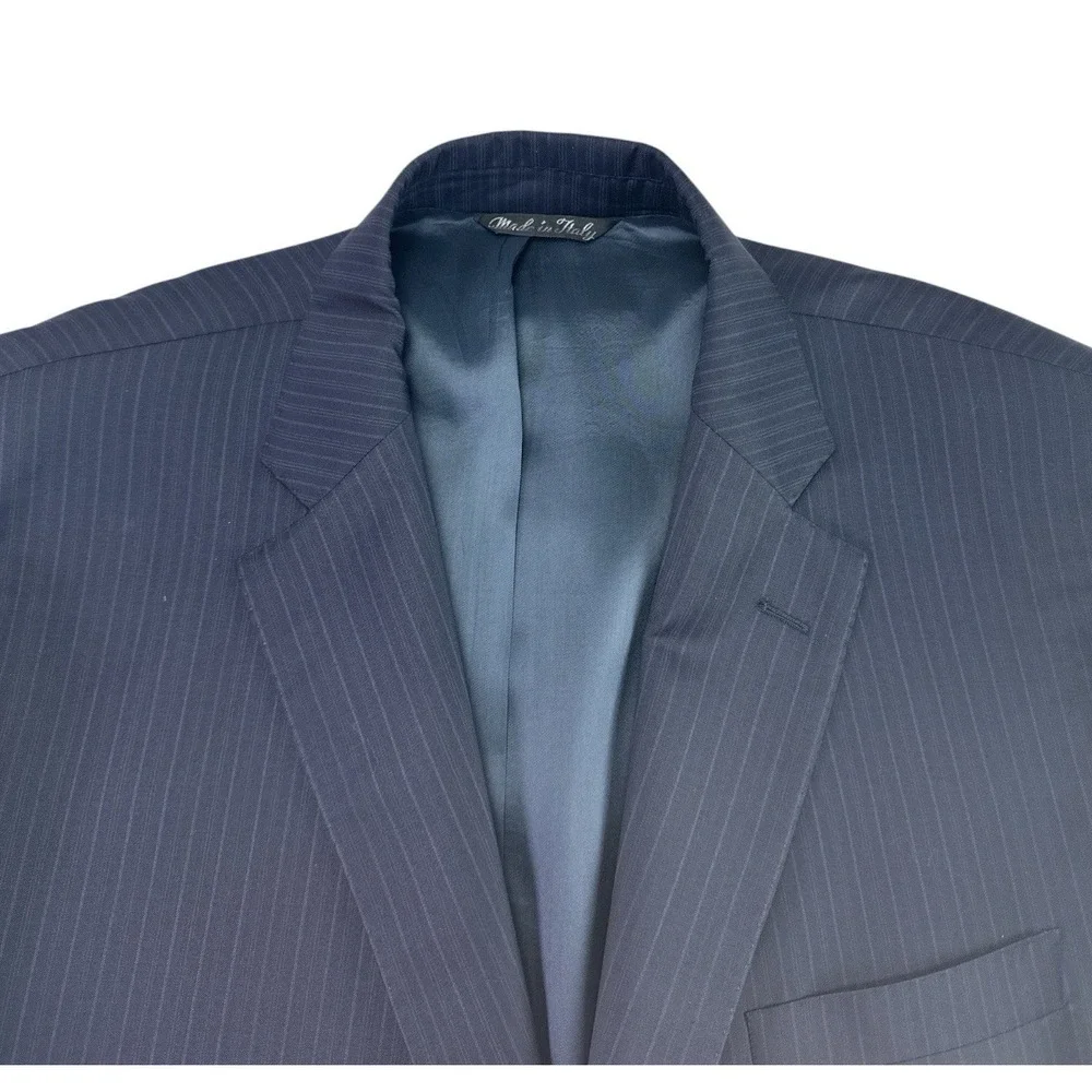 Ermenegildo Zegna Pinstripe Wool‑Silk Suit 44L Classic Italian‎